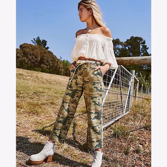 free people camo pants
